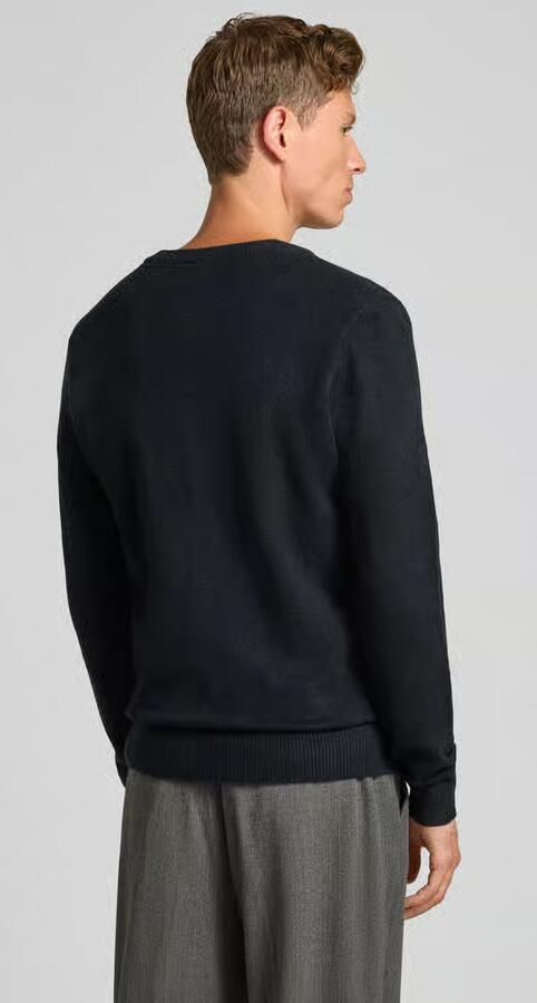 Casual friday Slim fit gebreid jack met V-hals model 'Heine' - Foto 7