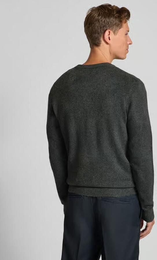 Casual friday Slim fit gebreid jack met V-hals model 'Heine'