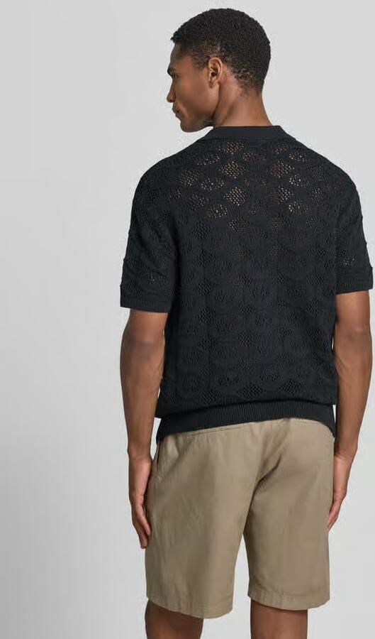 Casual friday slim fit poloshirt in brei-look model 'Angvig' - Foto 3