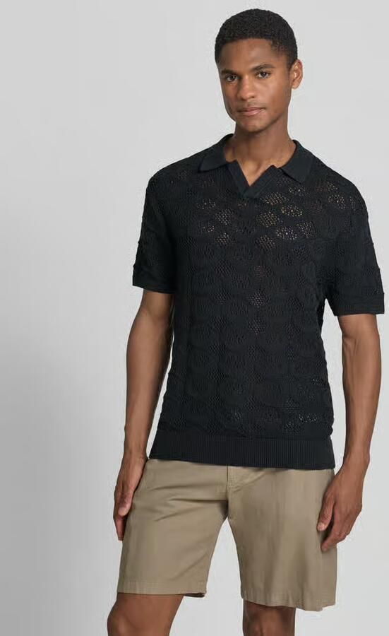 Casual friday slim fit poloshirt in brei-look model 'Angvig' - Foto 2