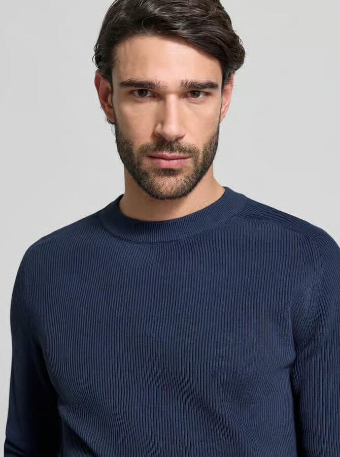 Casual friday Slim fit pullover in gebreide look model 'Nordin' - Foto 2