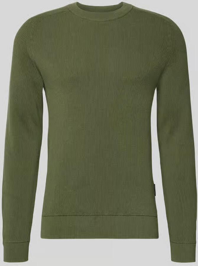 Casual friday Slim fit pullover in gebreide look model 'Nordin'