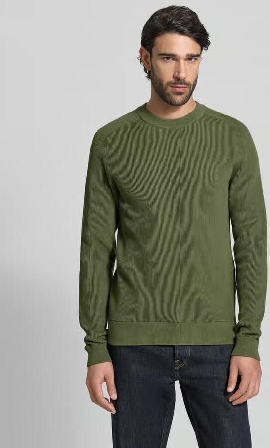 Casual friday Slim Fit trui in brei-look model 'Nordin' - Foto 3