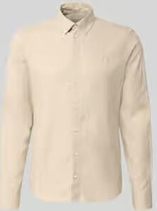 Casual friday slim fit vrijetijdsoverhemd met button-downkraag model 'Anton'
