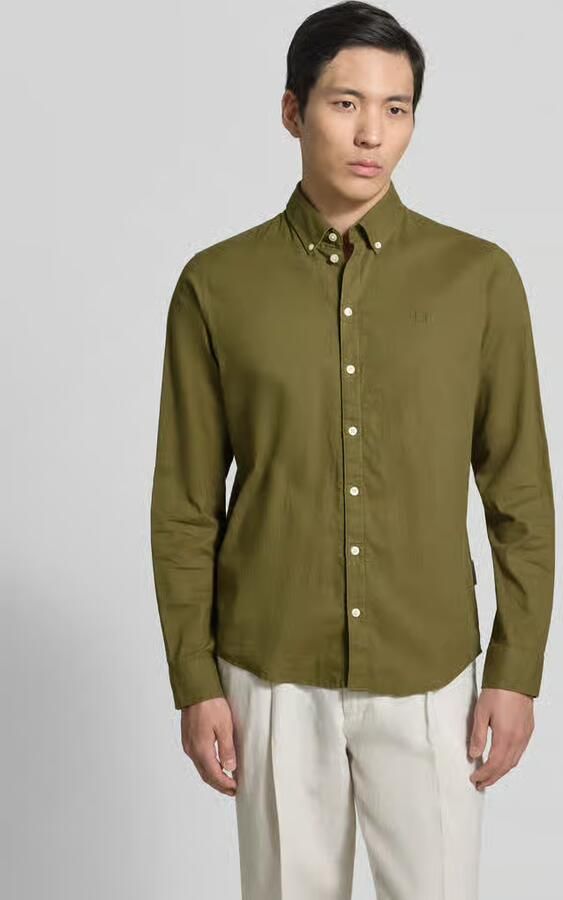Casual friday Regular fit linnen overhemd met button-downkraag model 'Anton' - Foto 4
