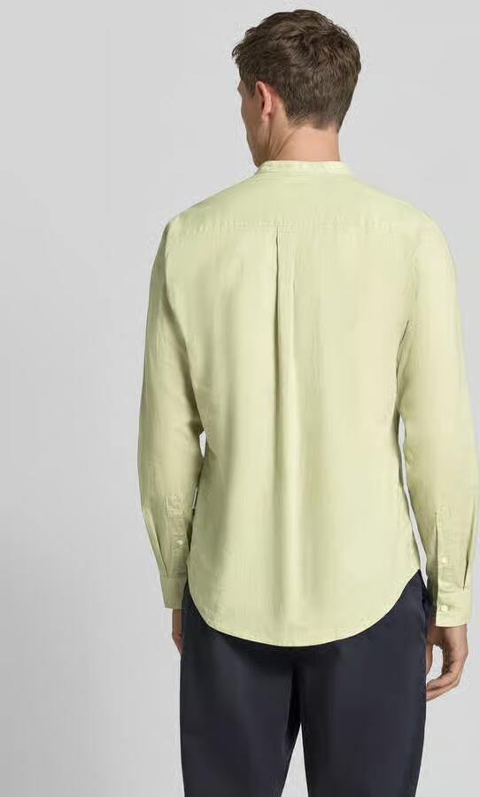 Casual friday slim fit vrijetijdsoverhemd met opstaande kraag model 'Anton' - Foto 3