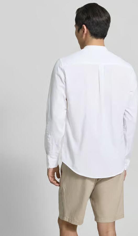 Casual friday slim fit vrijetijdsoverhemd met opstaande kraag model 'Anton' - Foto 4