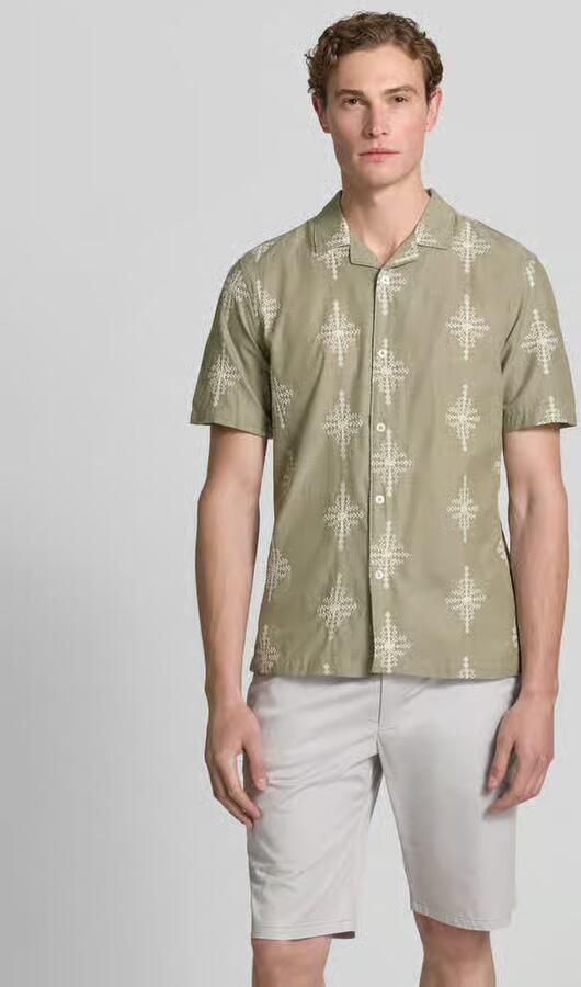 Casual friday slim fit vrijetijdsoverhemd met stitchings model 'LEOPOLD' - Foto 3