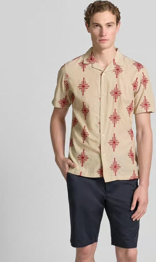 Casual friday slim fit vrijetijdsoverhemd met stitchings model 'LEOPOLD' - Foto 3