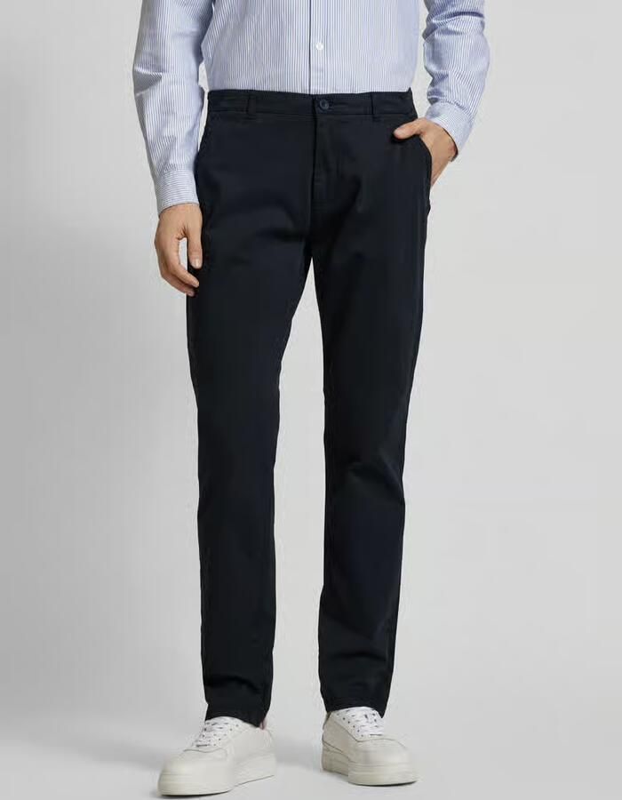 Casual friday Slim fit broek met Franse steekzakken - Foto 2