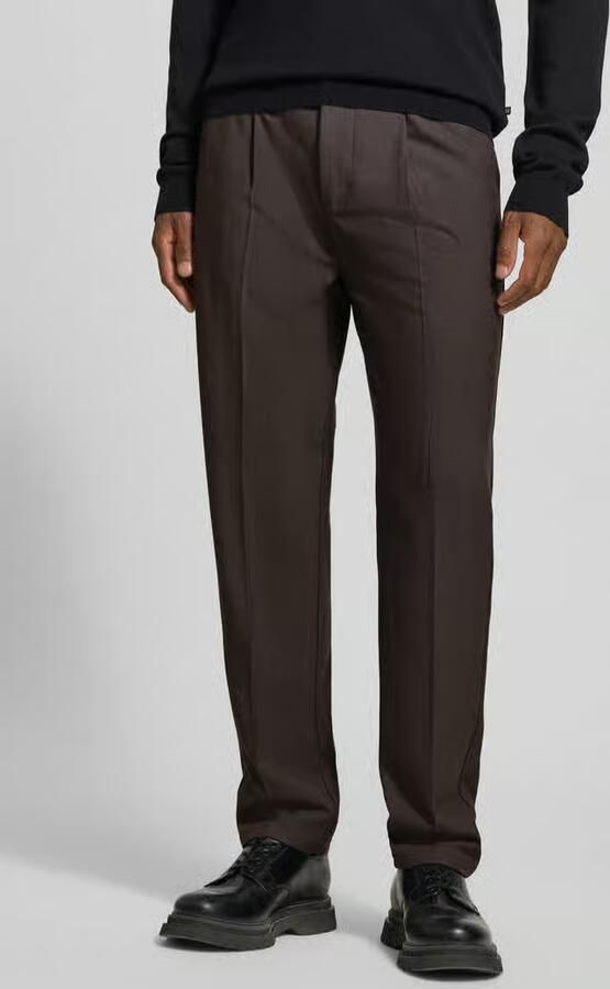 Casual friday broek met elastische band en persplooien model 'MARC 2.0' - Foto 2
