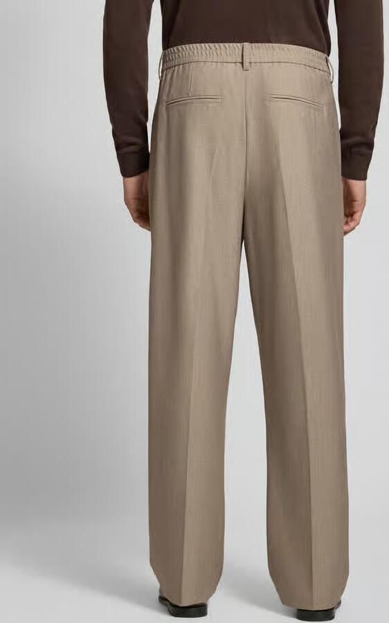 Casual friday straight fit broek met viscose model 'Grant'