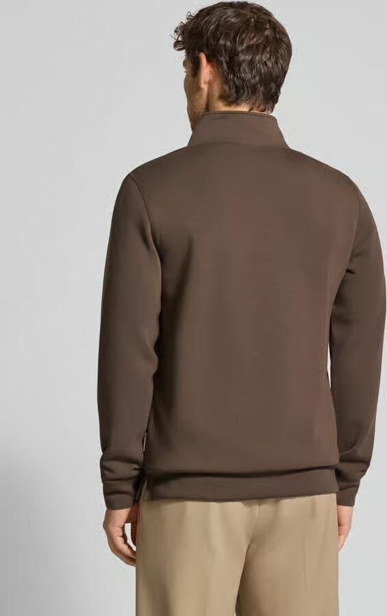 Casual friday Sweatshirt met opstaande kraag en ritssluiting model 'Sebastian'