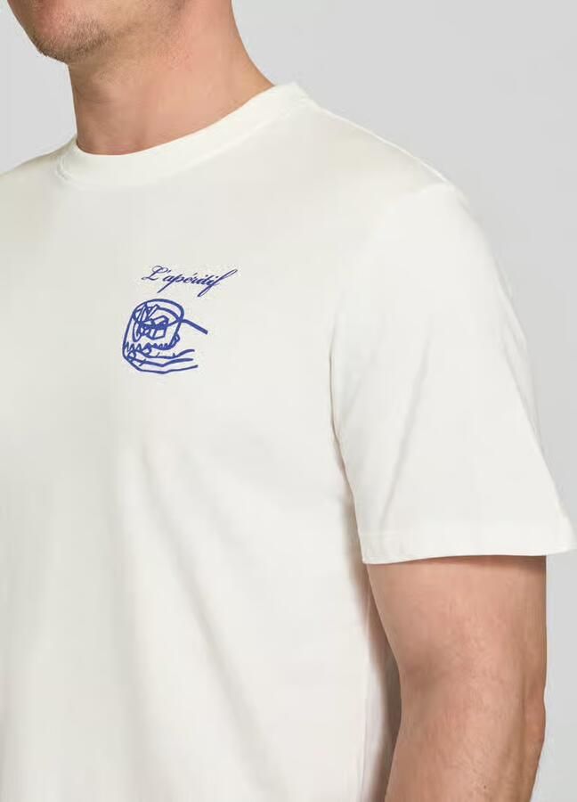 Casual friday T-shirt met motiefprint model 'EGEBJERG'