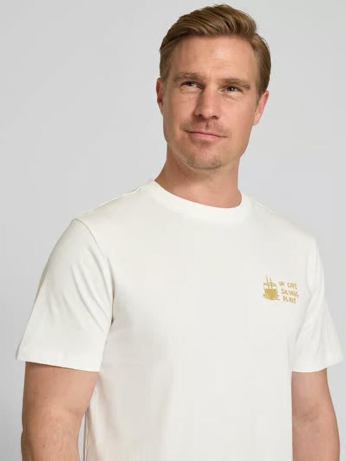 Casual friday T-shirt met motiefprint model 'ØRSLEV'