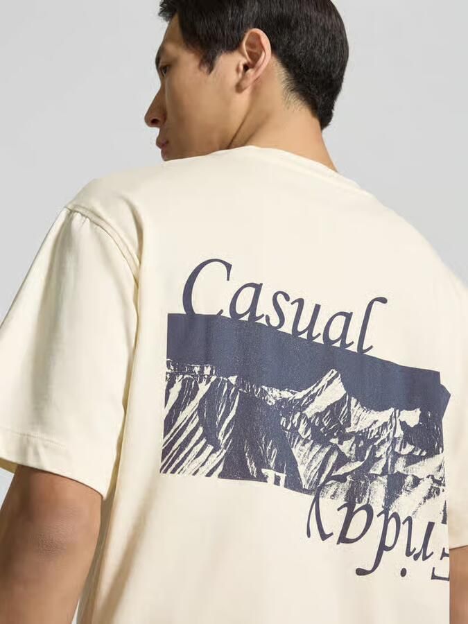 Casual friday t-shirt van puur katoen model 'KARLBERG'