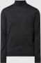 Casual friday Gebreide pullover met labeldetail - Thumbnail 1