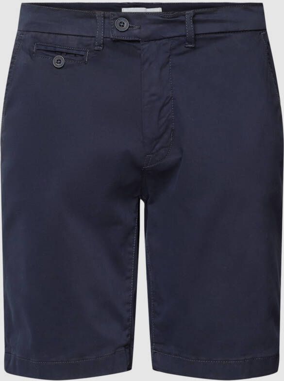 Casual friday Slim fit korte broek met stretch