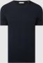 Casual friday T-shirt met geribde ronde hals - Thumbnail 1