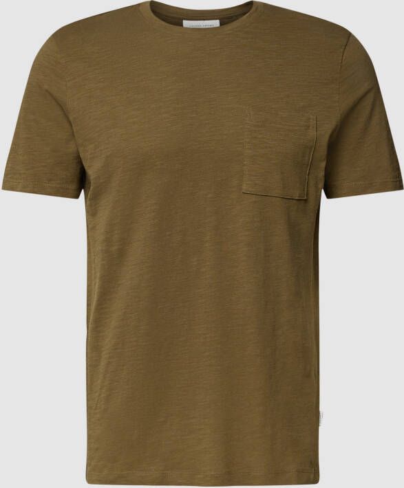 Casual friday T-shirt met opgestikte borstzak model 'THOR'