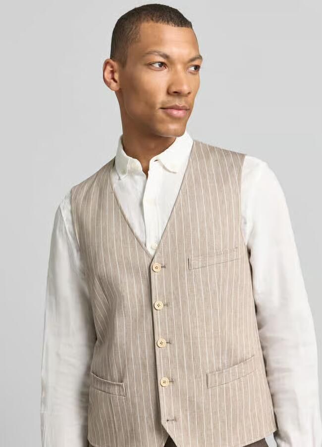CG – CLUB of GENTS Bodywarmer met paspelzak op de borst model 'Mosley'
