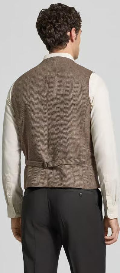 CG – CLUB of GENTS Bodywarmer van wolmix met reverskraag model 'Mathew' - Foto 3
