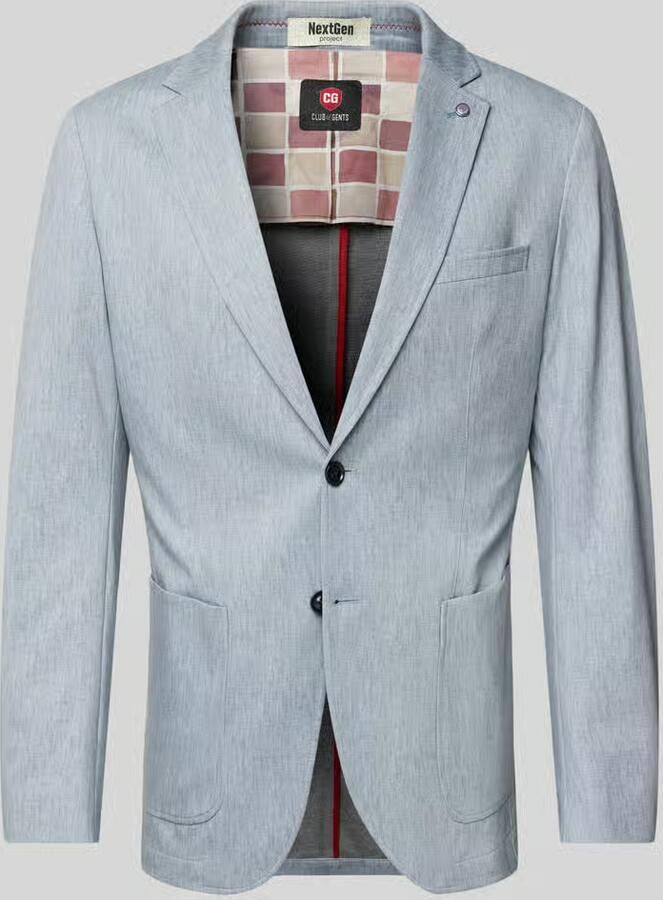 CG – CLUB of GENTS Colbert met opgestikte zakken model 'Carter' - Foto 2