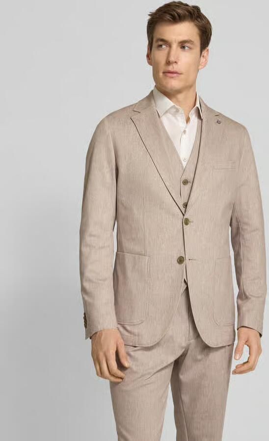 CG – CLUB of GENTS Colbert met opgestikte zakken model 'Carter' - Foto 4