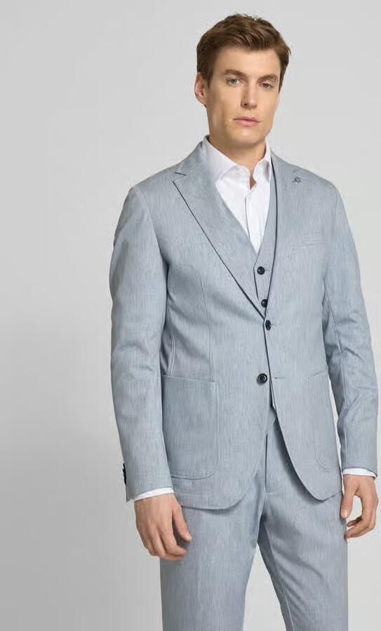 CG – CLUB of GENTS Colbert met opgestikte zakken model 'Carter' - Foto 4