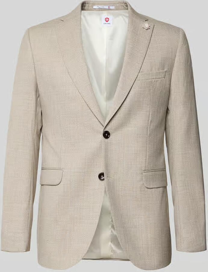 CG – CLUB of GENTS Colbert van scheerwol met klepzakken model 'Paul' - Foto 2