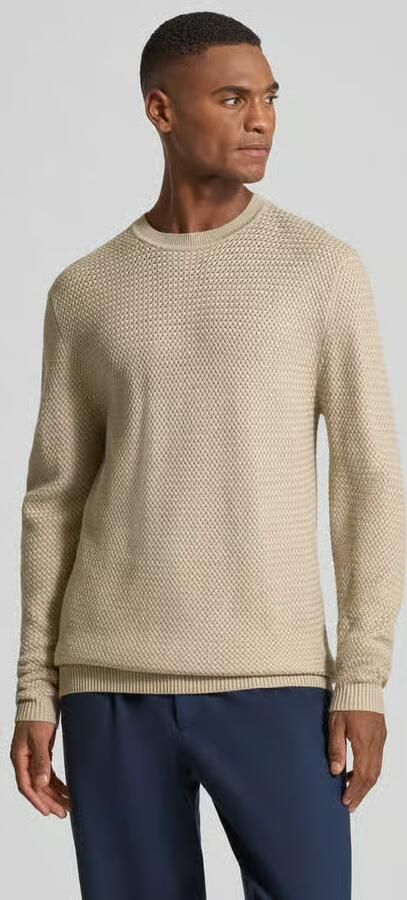 CG – CLUB of GENTS Gebreide pullover van wolmix met ronde hals - Foto 2