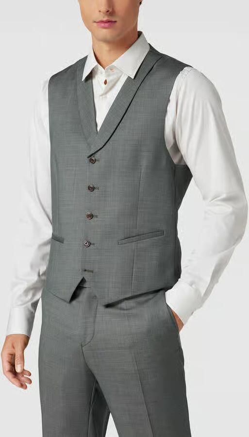 Club Of Gents Stijlvol Groen Gilet Gray Heren - Foto 4