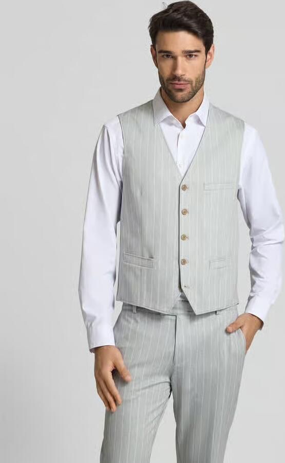 CG – CLUB of GENTS Gilet met strookzakken model 'Mosley' - Foto 2