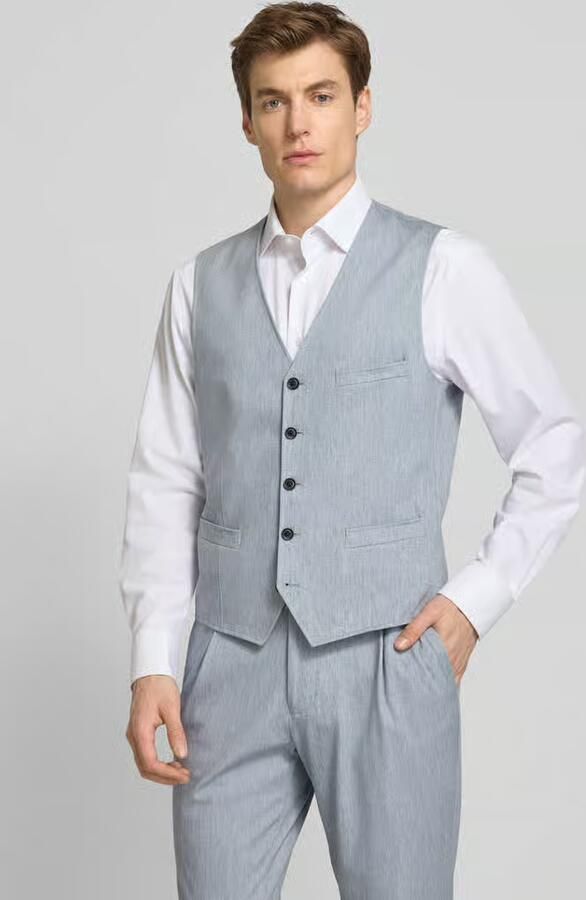 CG – CLUB of GENTS Gilet met strookzakken model 'Mosley' - Foto 2