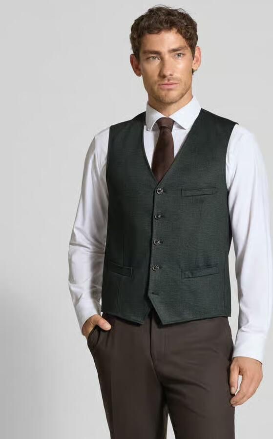 CG – CLUB of GENTS Gilet met V-hals model 'Mosley' - Foto 2