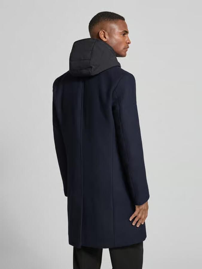 CG – CLUB of GENTS Lange jas met capuchon model 'MARNI'