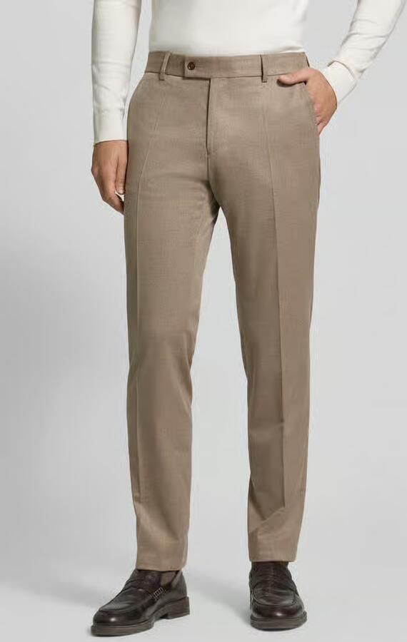 CG – CLUB of GENTS Pantalon met wol met vouw model 'Cole' - Foto 2