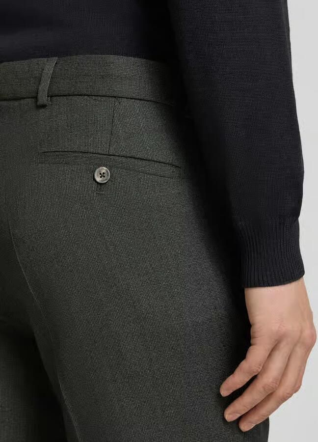 CG Club of Gents Pantalon van scheerwol met persplooien - Foto 2