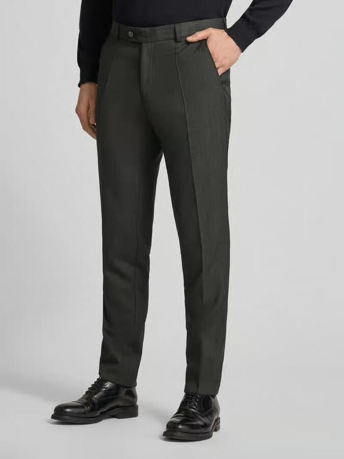 CG – CLUB of GENTS Pantalon van scheerwol met persplooien - Foto 2