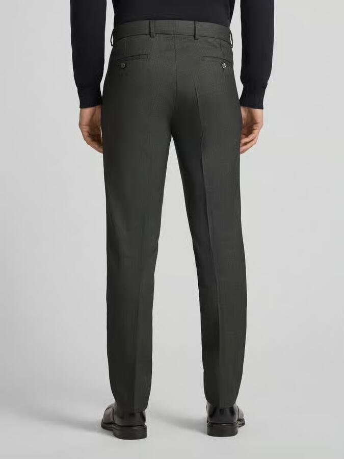 CG – CLUB of GENTS Pantalon van scheerwol met persplooien