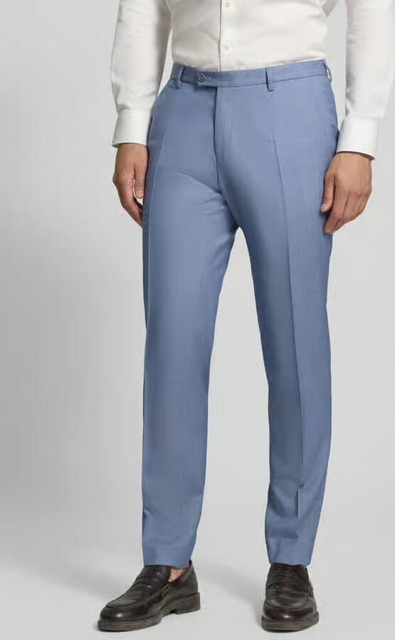 CG – CLUB of GENTS Pantalon van scheerwolmix met vouw model 'Pascal' - Foto 5