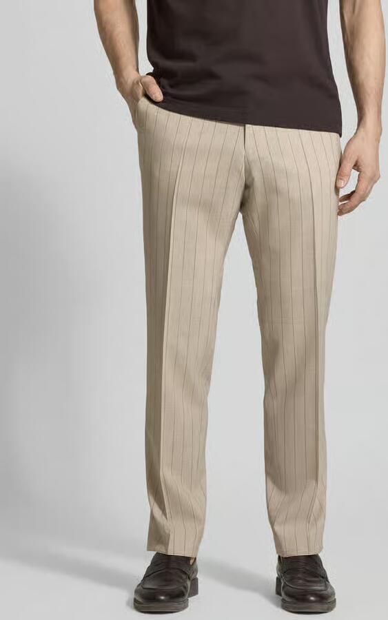CG – CLUB of GENTS Pantalon van Viscosemix met Persplooien Model 'Paco' - Foto 3