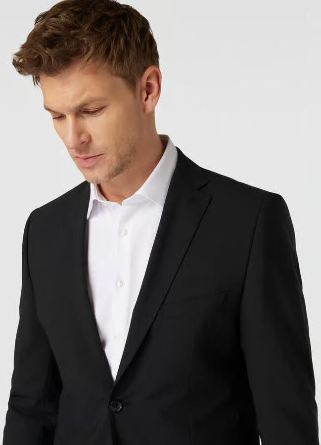 CG – CLUB of GENTS Regular fit 2-knoops colbert met wol model 'Caden'