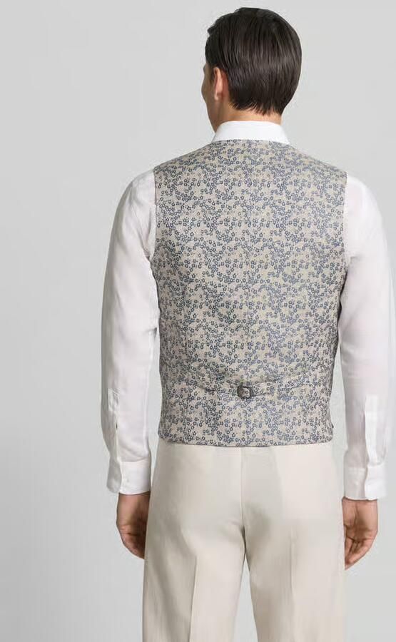 CG – CLUB of GENTS regular fit bodywarmer met all-over bloemenmotief stitching - Foto 2