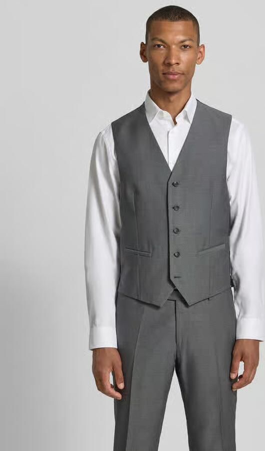 CG – CLUB of GENTS regular fit bodywarmer van zuivere scheerwol model 'Carlton' - Foto 2