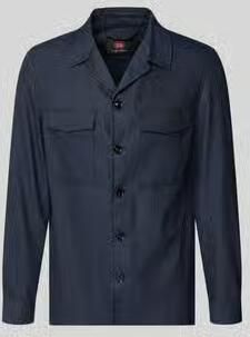 CG – CLUB of GENTS regular fit overshirt met klepzakken model 'Constantin'