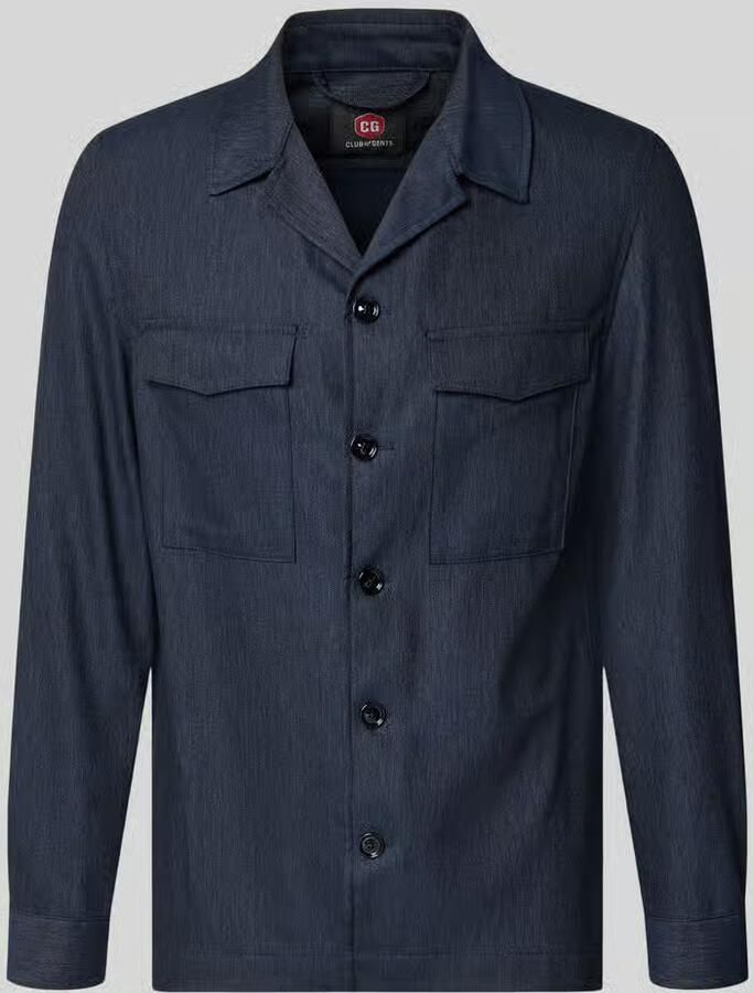 CG – CLUB of GENTS regular fit overshirt met klepzakken model 'Constantin' - Foto 2