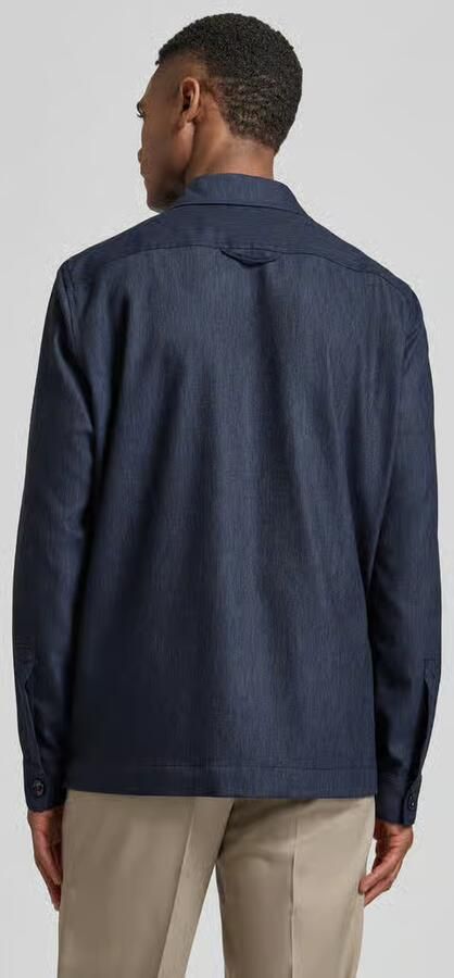 CG – CLUB of GENTS regular fit overshirt met klepzakken model 'Constantin' - Foto 3