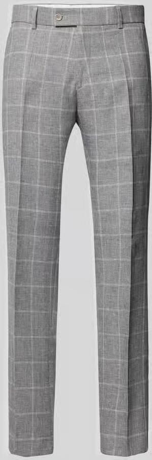 CG Club of Gents Regular fit pantalon met persplooien model 'Paco'