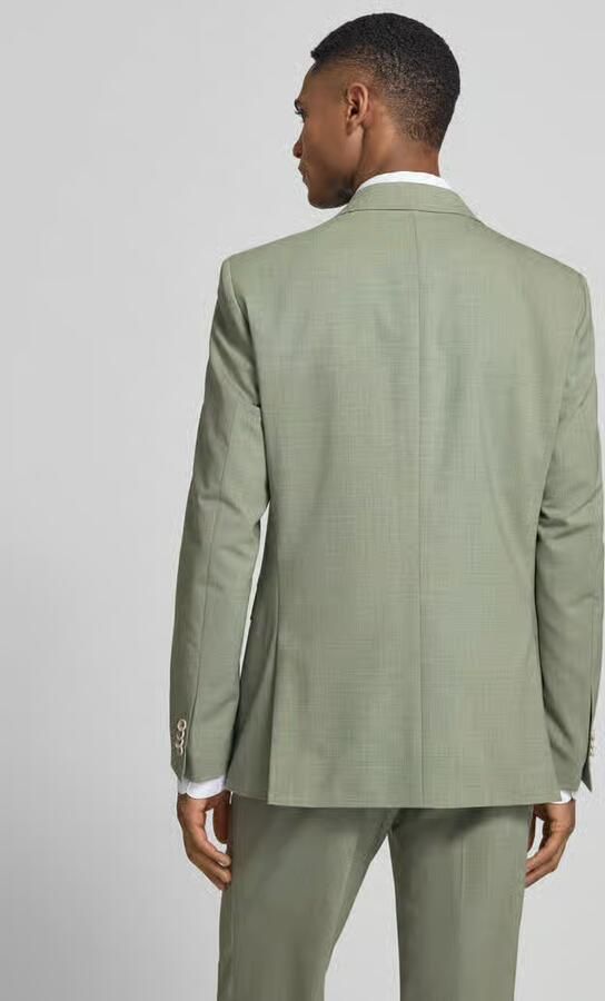 CG – CLUB of GENTS Slim fit 2-knoops colbert met klepzakken Model 'Paul SV' - Foto 2